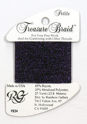 PB34 Petite Treasure Braid Deep Purple