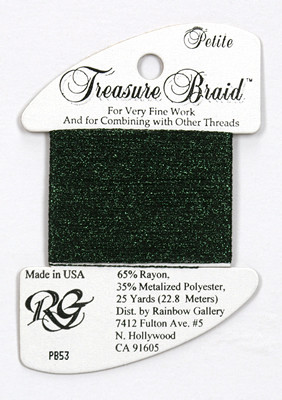 PB53 Petite Treasure Braid Midnight Green