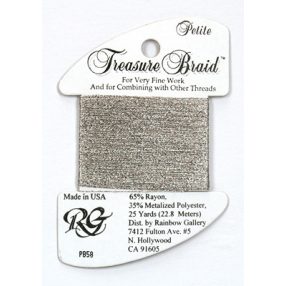 PB58 Petite Treasure Braid Antique Silver