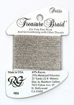 PB58 Petite Treasure Braid Antique Silver