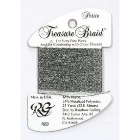 PB59 Petite Treasure Braid Black Silver