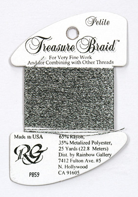 PB59 Petite Treasure Braid Black Silver