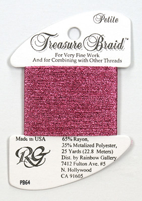 PB64 Petite Treasure Braid Lite Rose