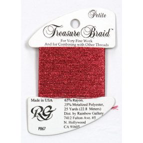 PB67 Petite Treasure Braid Raspberry