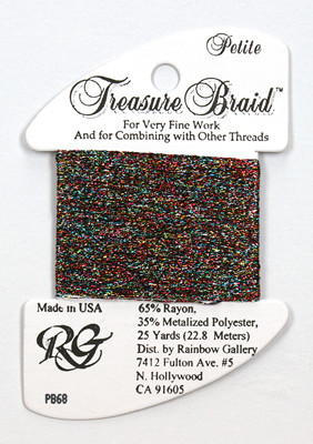 PB68 Petite Treasure Braid Black Opal