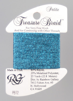 PB72 Petite Treasure Braid Agaen Blue