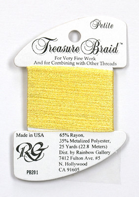 PB201 Petite Treasure Braid Pearl Yellow