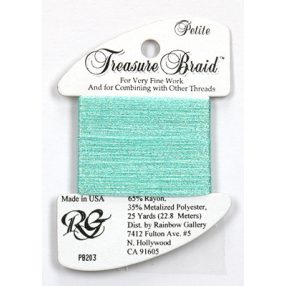 PB203 Petite Treasure Braid Pearl Seafoam