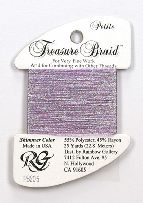 PB205 Petite Treasure Braid Pearl Amethyst