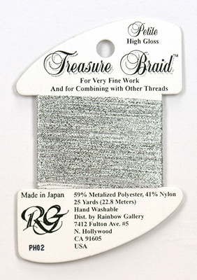 PH02 Petite Treasure Braid High Gloss Silver