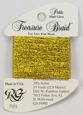 PH04 Petite Treasure Braid High Gloss Bright Gold