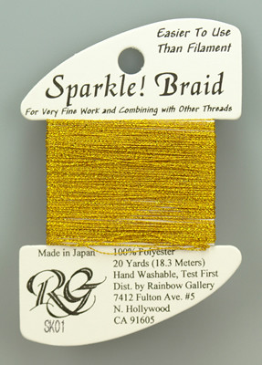 SK01 Sparkle Braid Yellow Gold