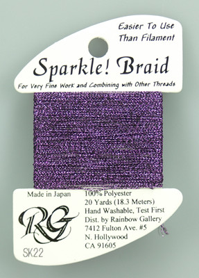 SK22 Sparkle Braid Dark purple