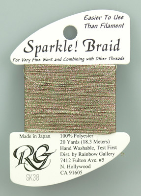 SK38 Sparkle Braid Mos Green