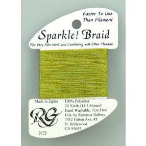 SK39 Sparkle Braid Yellow Green