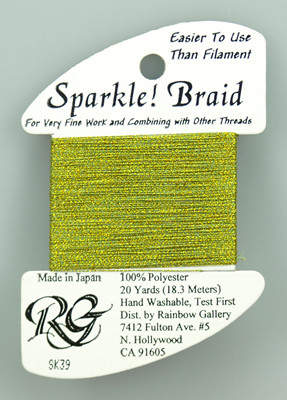 SK39 Sparkle Braid Yellow Green