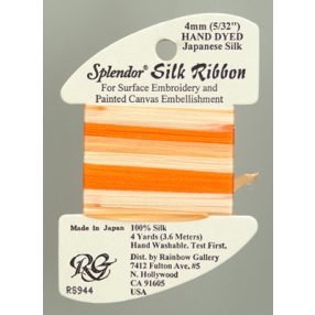 RS944 Splendor Silk Ribbon Orange Sherbet