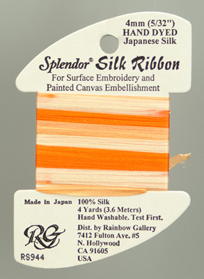 RS944 Splendor Silk Ribbon Orange Sherbet