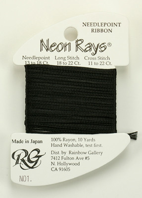 N001 Neon Rays Black