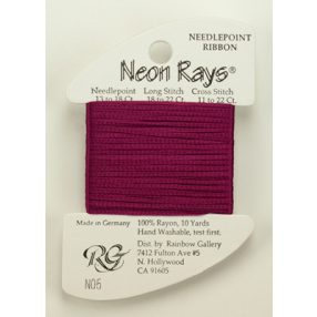 N005 Neon Rays Dark Mauve