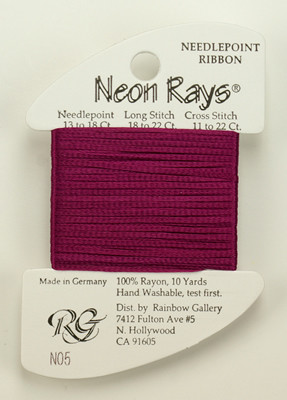 N005 Neon Rays Dark Mauve