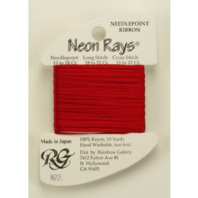 N022 Neon Rays Crimson