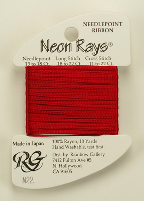 N022 Neon Rays Crimson