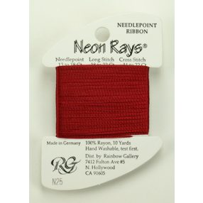 N025 Neon Rays Brick Red