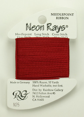 N025 Neon Rays Brick Red