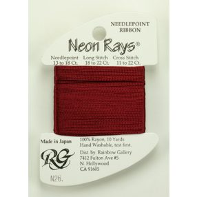N026 Neon Rays Burgundy