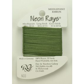 N033 Neon Rays Loden Green