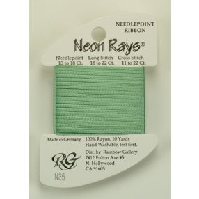 N035 Neon Rays Pale Green