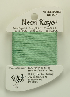 N035 Neon Rays Pale Green