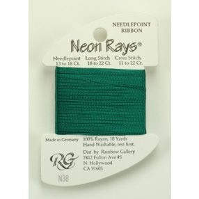 N038 Neon Rays Emerald