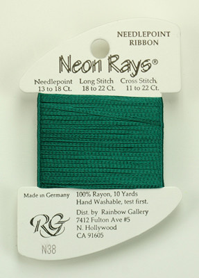 N038 Neon Rays Emerald