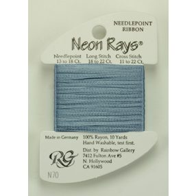 N070 Neon Rays Pale Denim