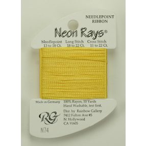N074 Neon Rays Golden Yellow