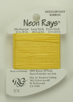 N074 Neon Rays Golden Yellow