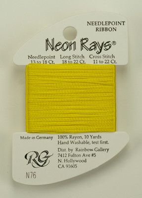 N076 Neon Rays Bright Yellow