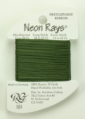 N084 Neon Rays Olive