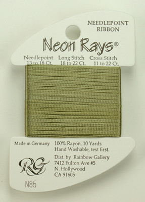 N085 Neon Rays Sage Green