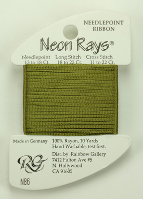 N086 Neon Rays Avocado