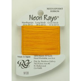 N108 Neon Rays Yellow Orange