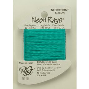N116 Neon Rays Dark Sea Foam