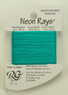 N116 Neon Rays Dark Sea Foam