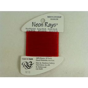 N118 Neon Rays Christmas Red