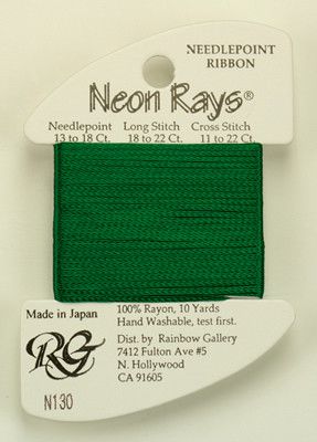 N130 Neon Rays Dark Christmas Green