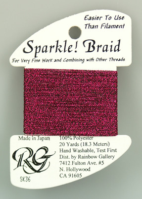 SK36 Sparkle Braid Dark Fuchsia