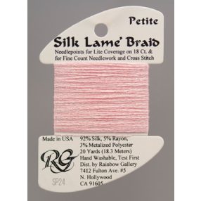SP24 Petite Silk Lamé Braid Baby Pink