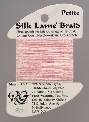 SP24 Petite Silk Lamé Braid Baby Pink